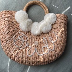 Bride Straw Bag